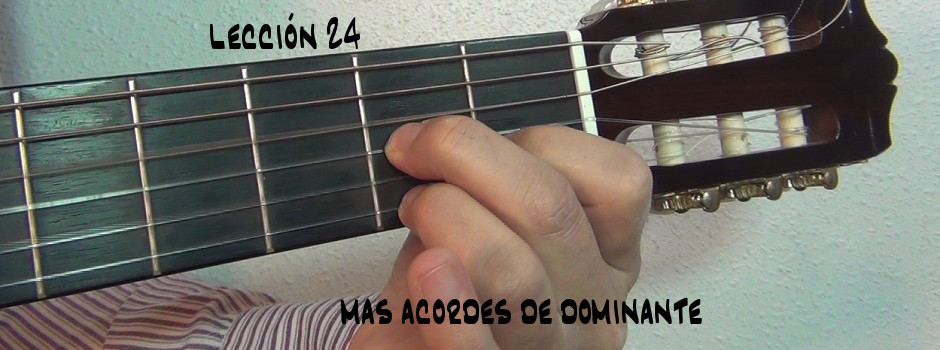 Tres acordes de dominante: Mi 7, Re 7 y Sol 7 (Lección 24) - La Escuela de  Música . net